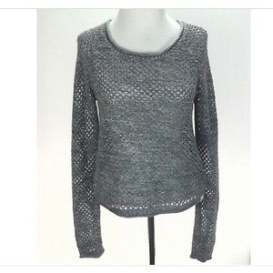 ROXY long sleeve open knit summer sweater